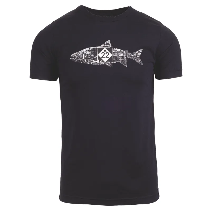 FISH LINE-ART T-SHIRT