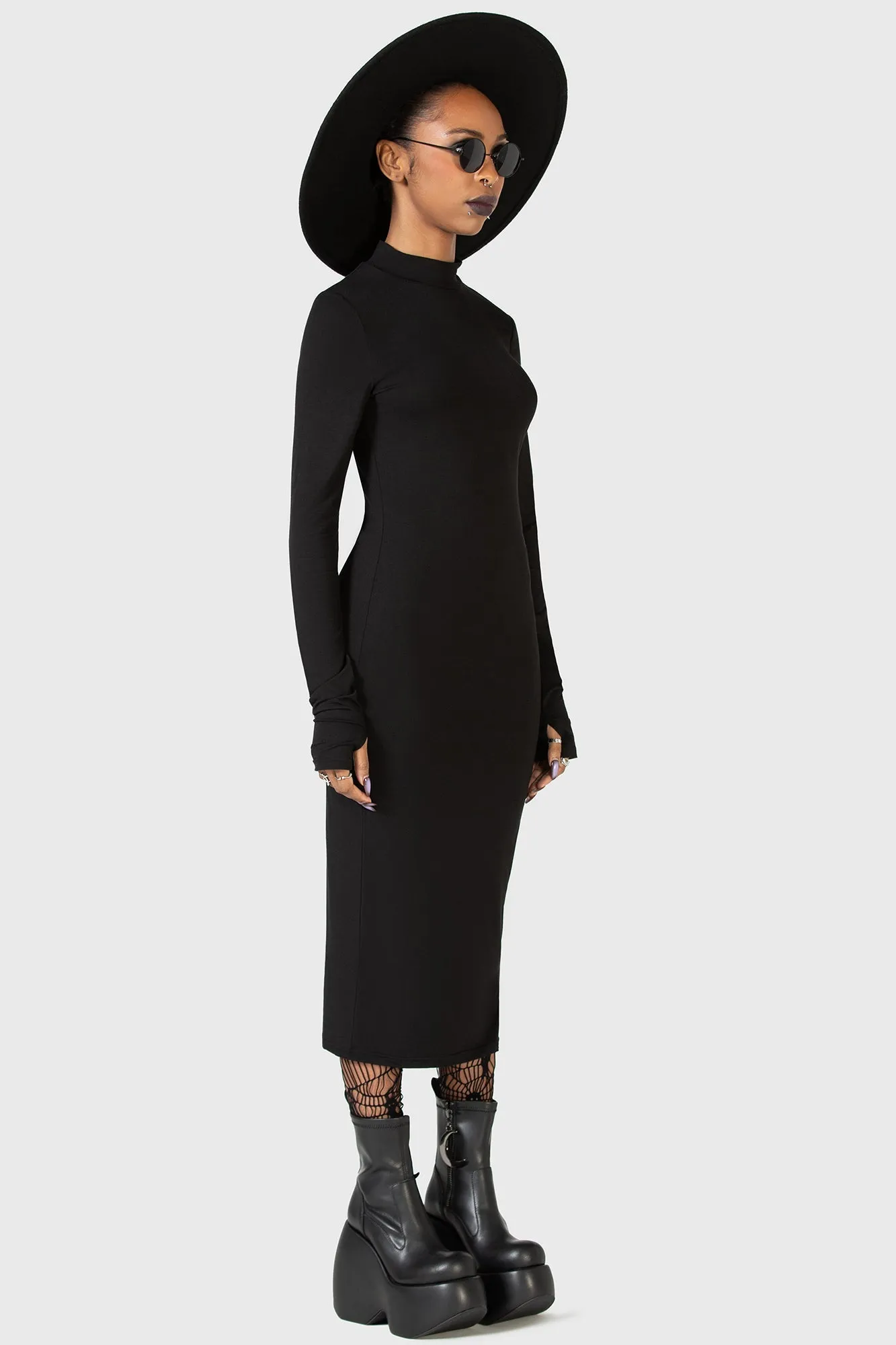 Flash Of Presence Midi Dress Resurrect