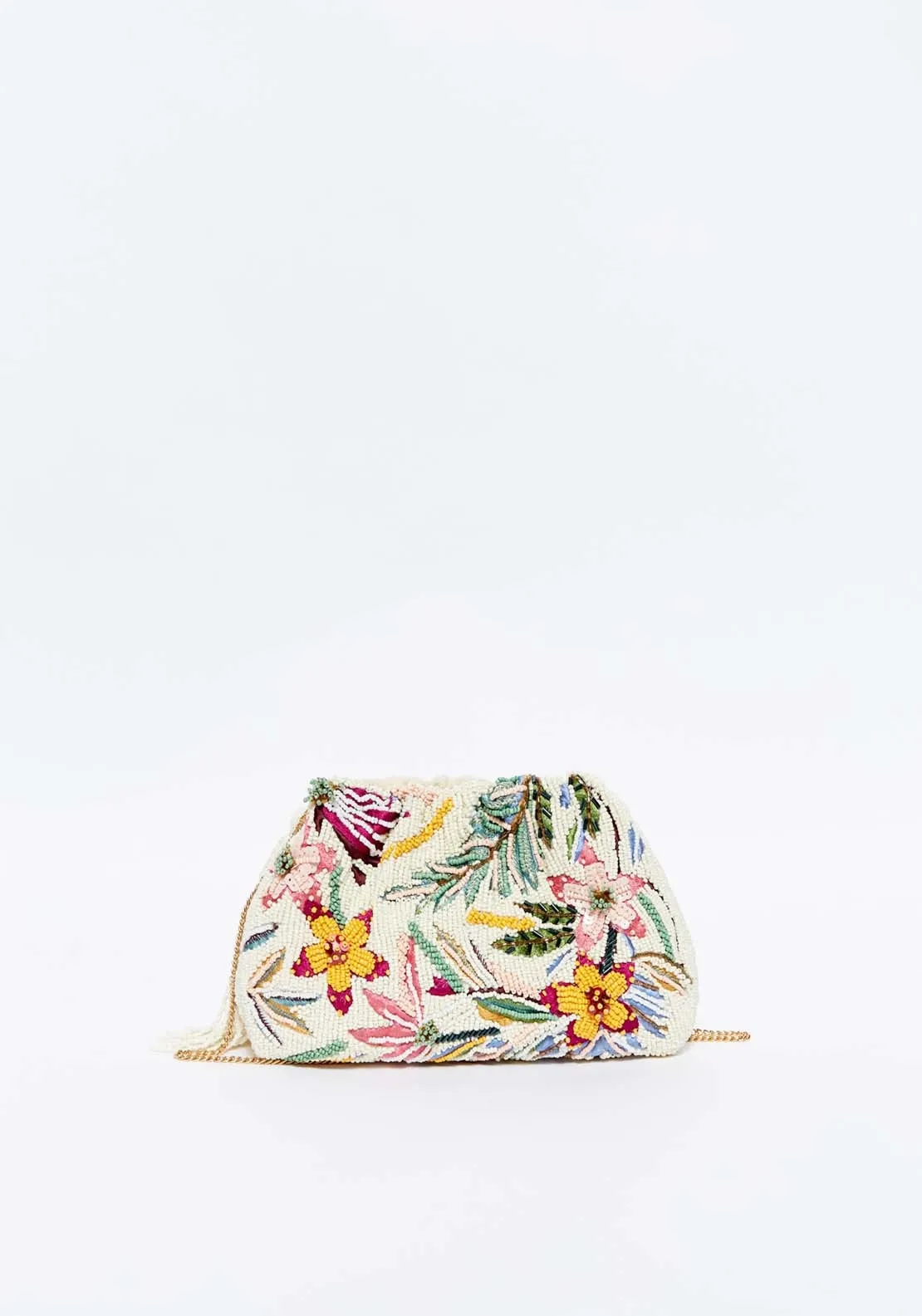 Flowers beaded bag