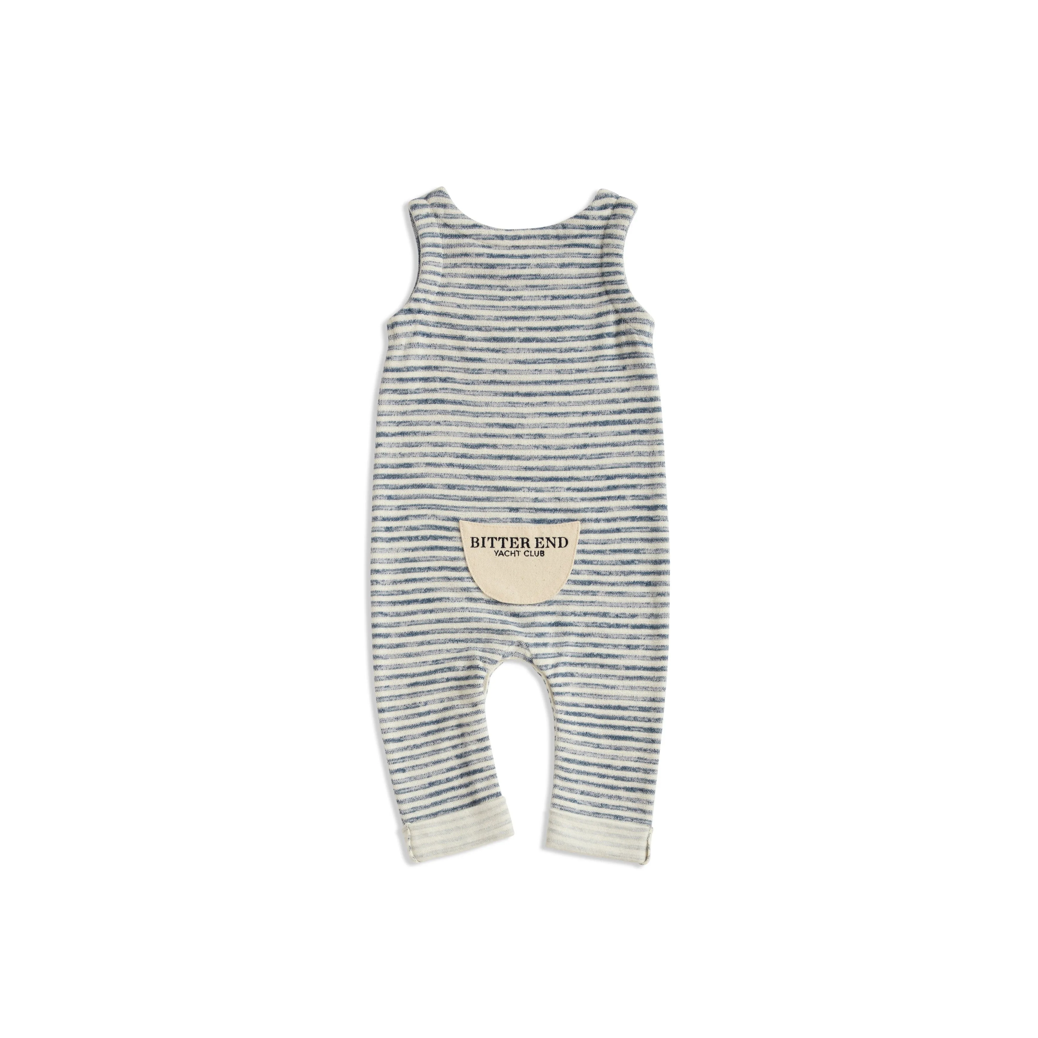 French Terry One Love Onesie | Indigo Striped