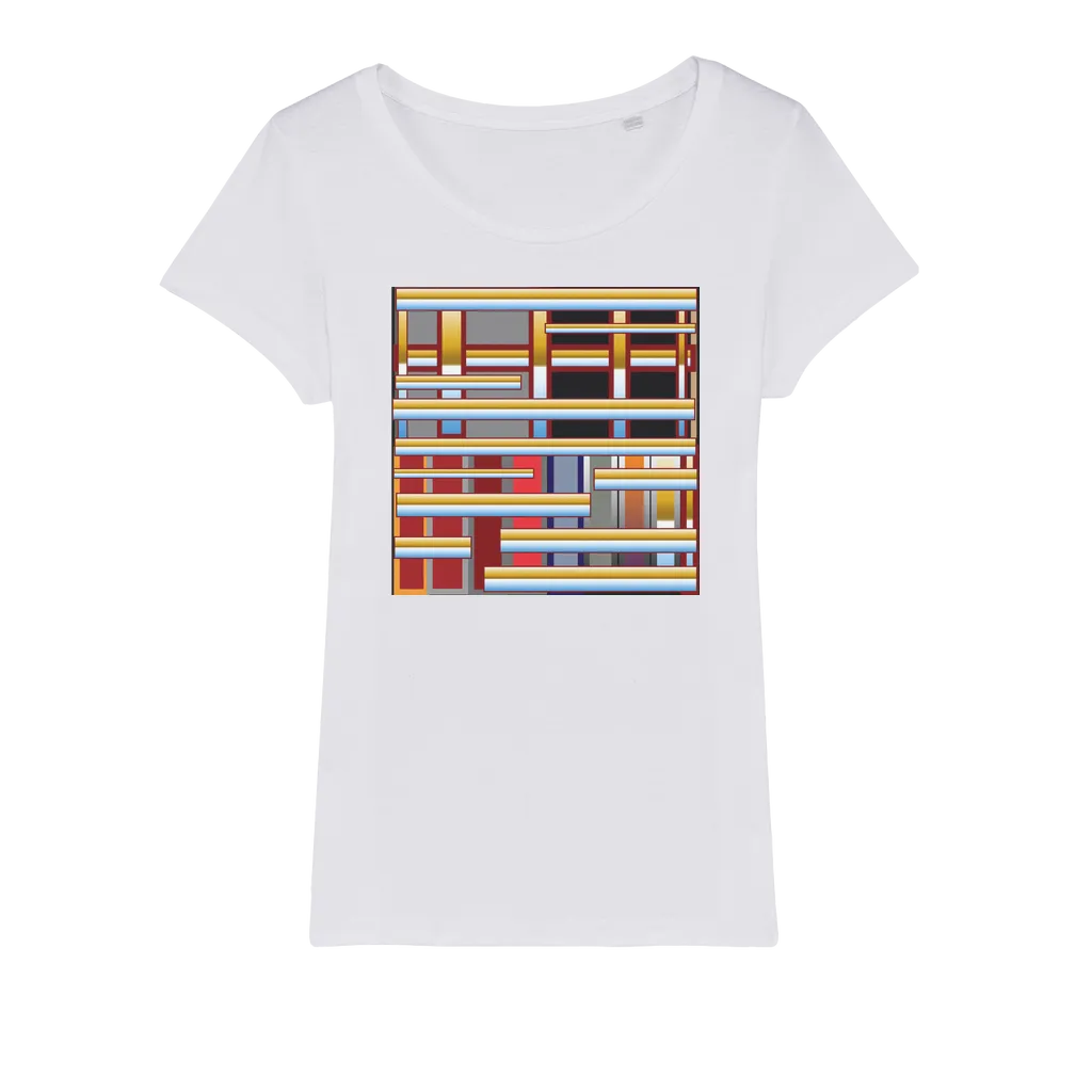 geometric Organic Jersey Womens T-Shirt