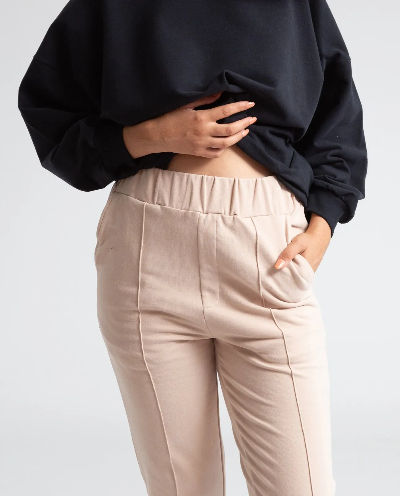 George Organic Cotton Trousers In Crepe