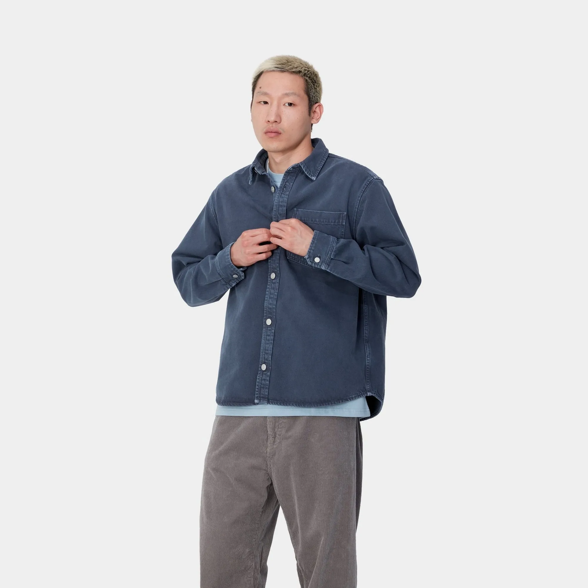 George Shirt Jacket | Air Force Blue (stone dyed)