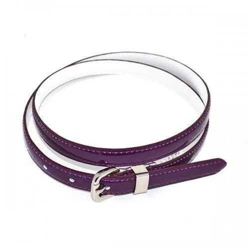 Gift Box | Women's Pink & Purple Skinny Leather Belts Gift Set