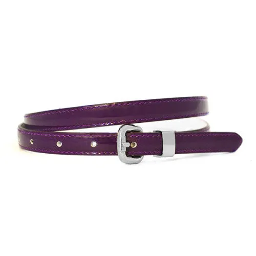 Gift Box | Women's Pink & Purple Skinny Leather Belts Gift Set