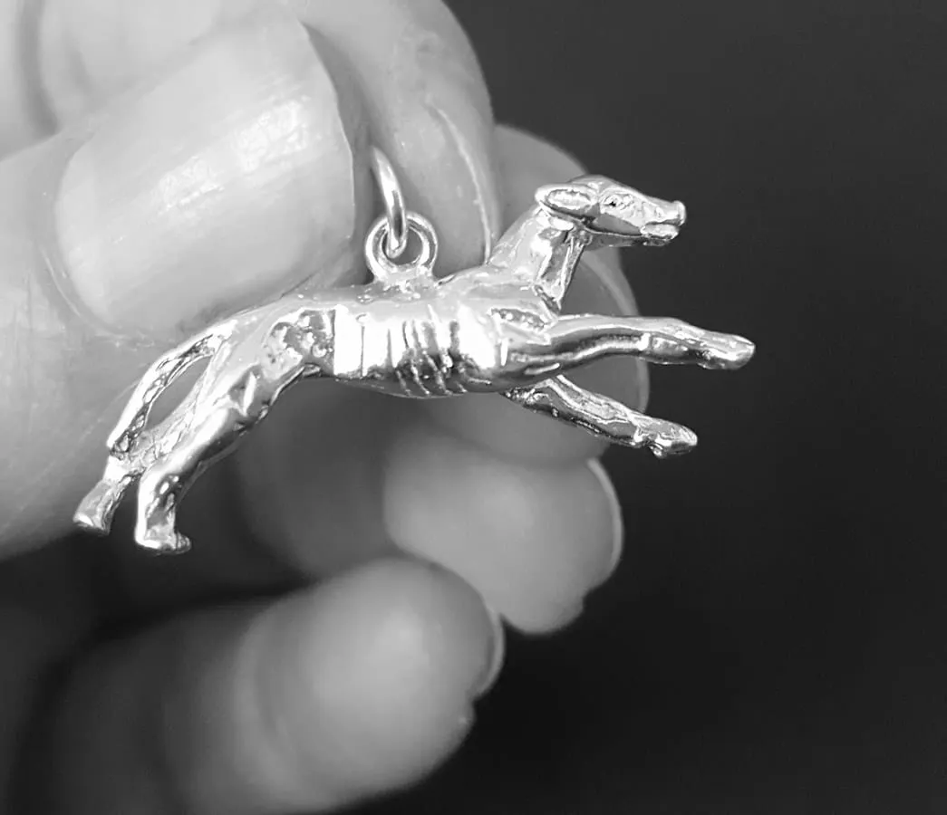 Greyhound Dog Necklace, Greyhound Pendant, Dog Jewellery