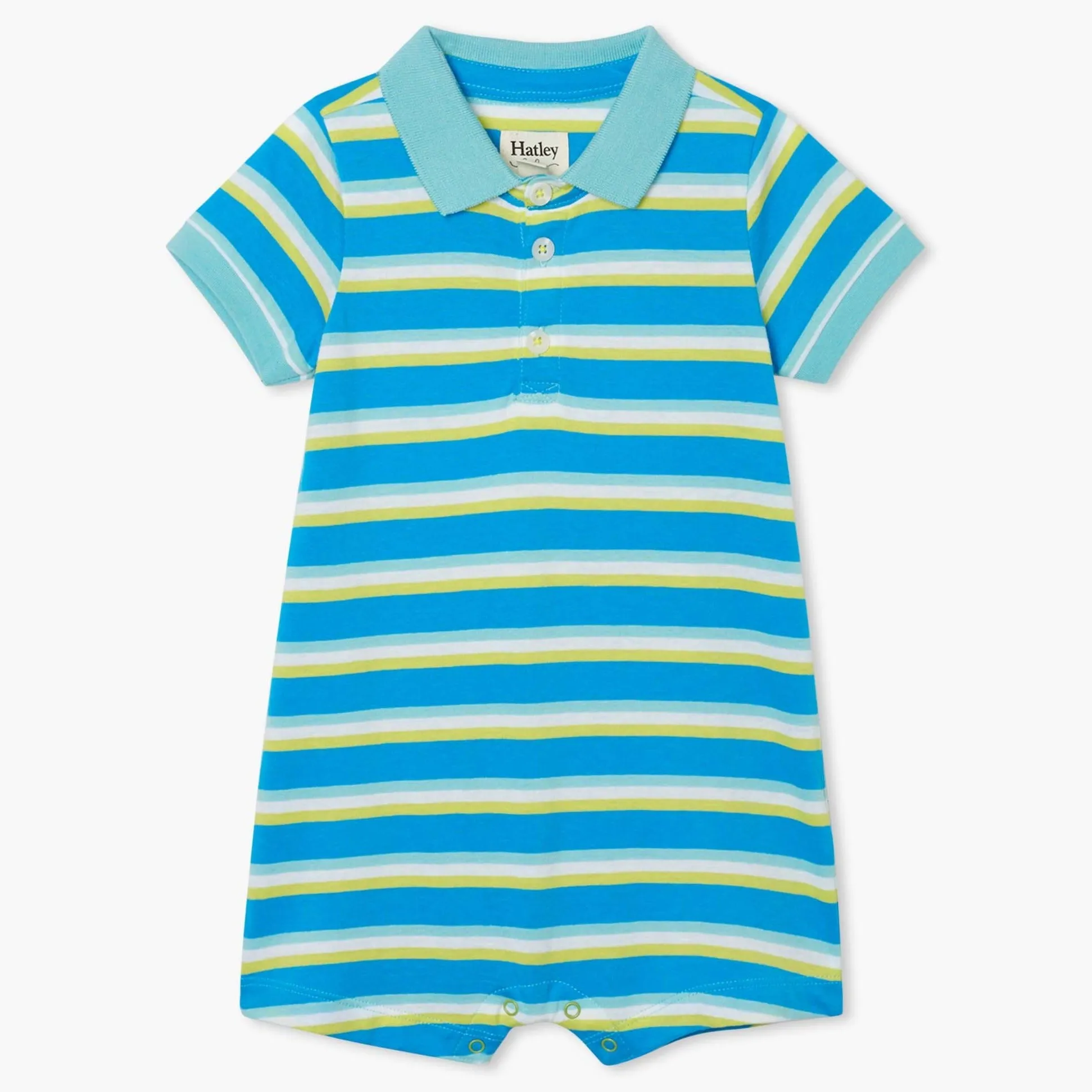 Hatley Sea Stripes Baby Polo Romper