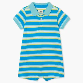 Hatley Sea Stripes Baby Polo Romper