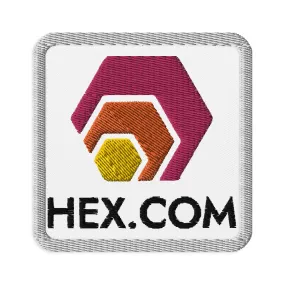 HEX.COM Embroidered Patch