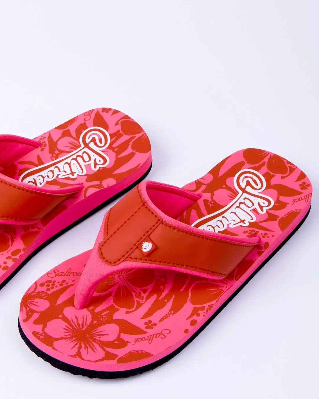 Hibiscus - Womens Flip Flops - Pink