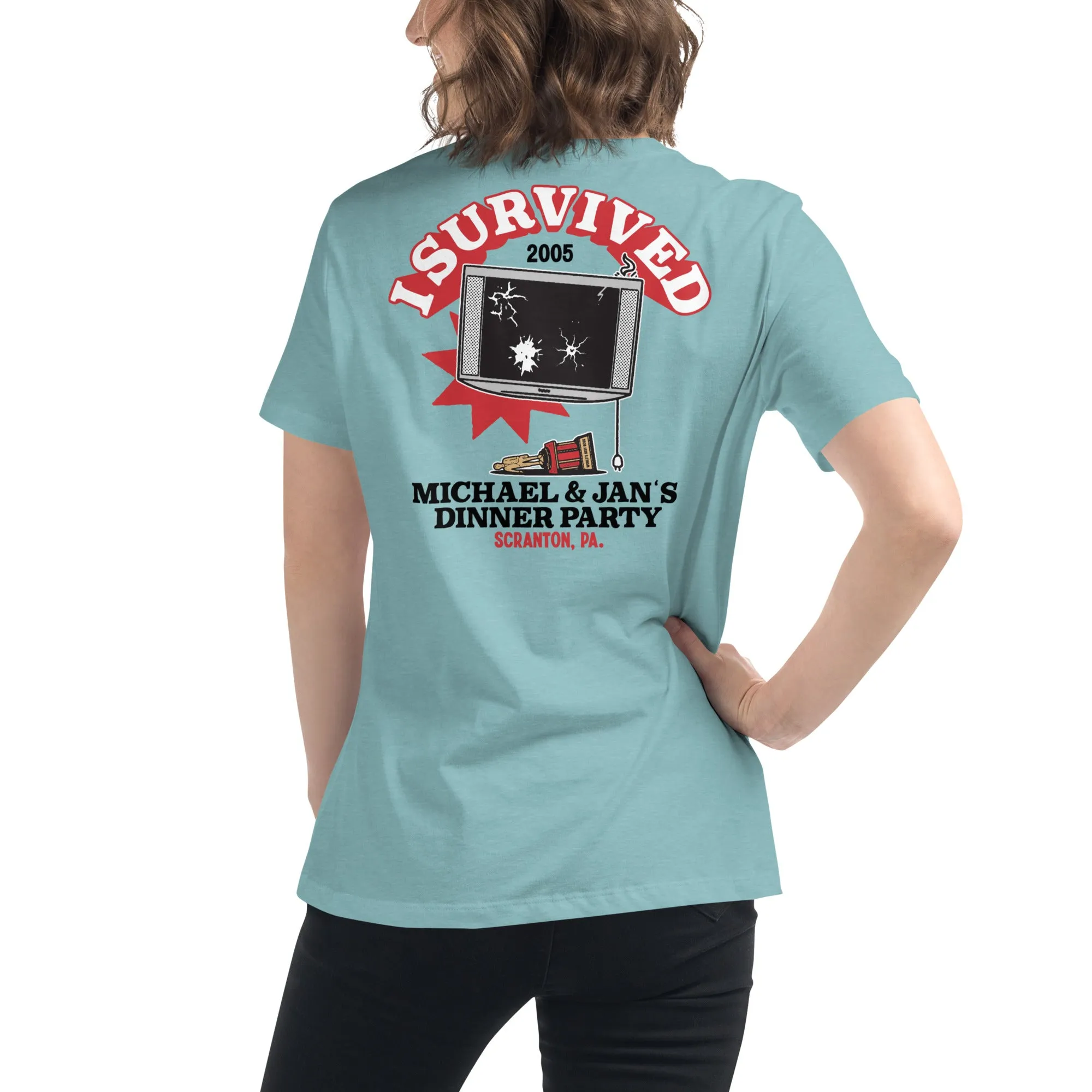 I Survived Michael And Jan's Dinner Party Women's Relaxed T-Shirt