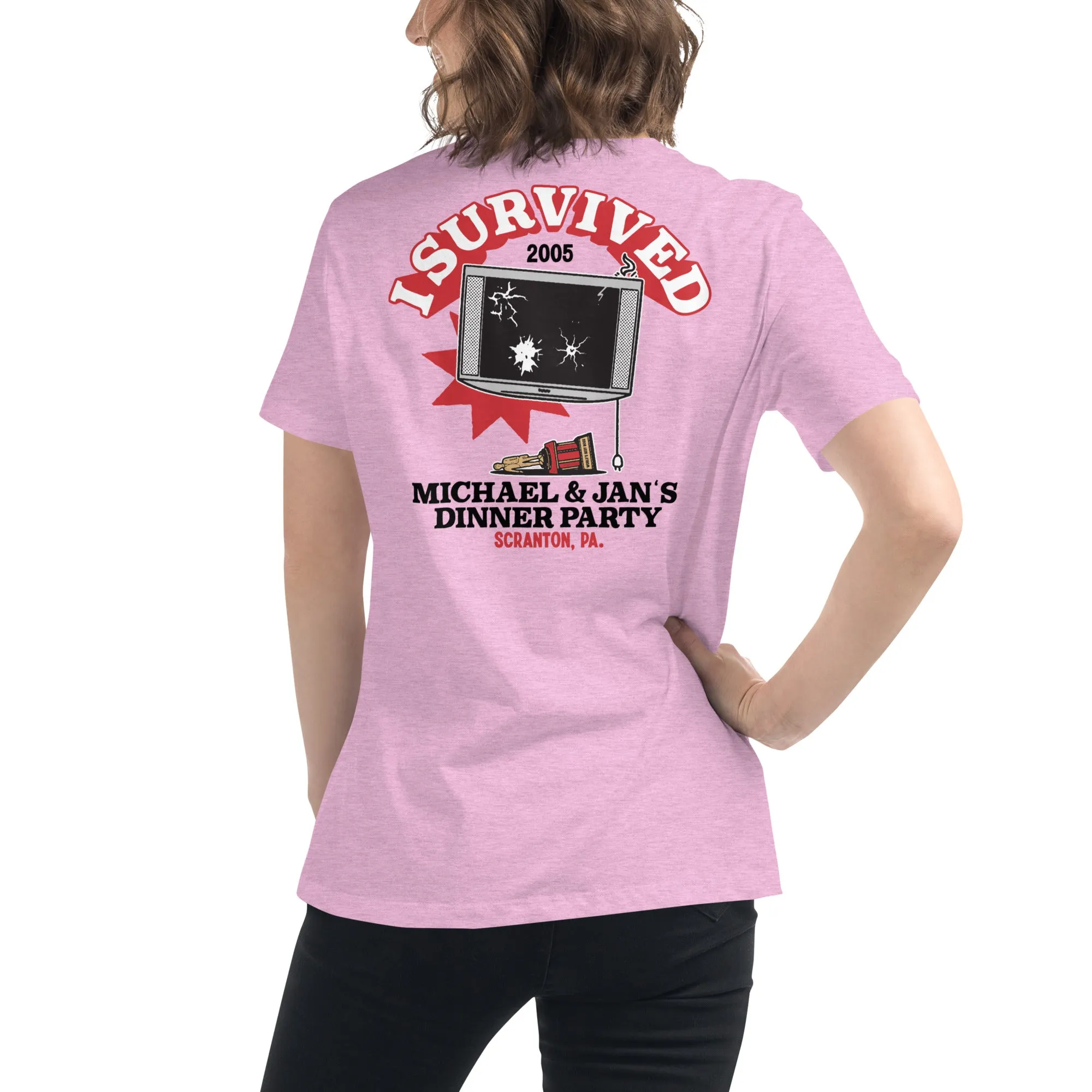 I Survived Michael And Jan's Dinner Party Women's Relaxed T-Shirt