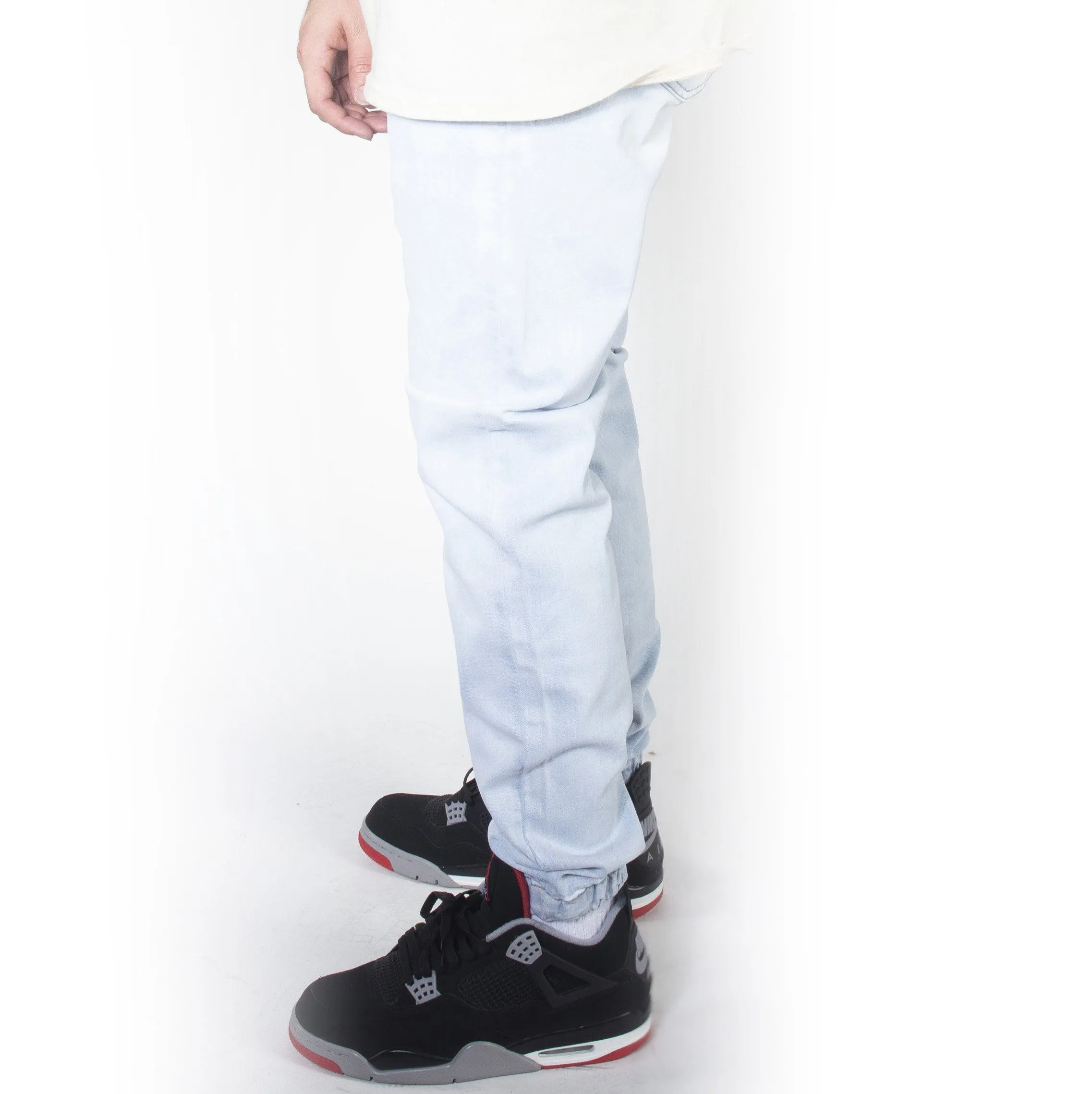 Ice Blue Denim Jogger Pants JG803