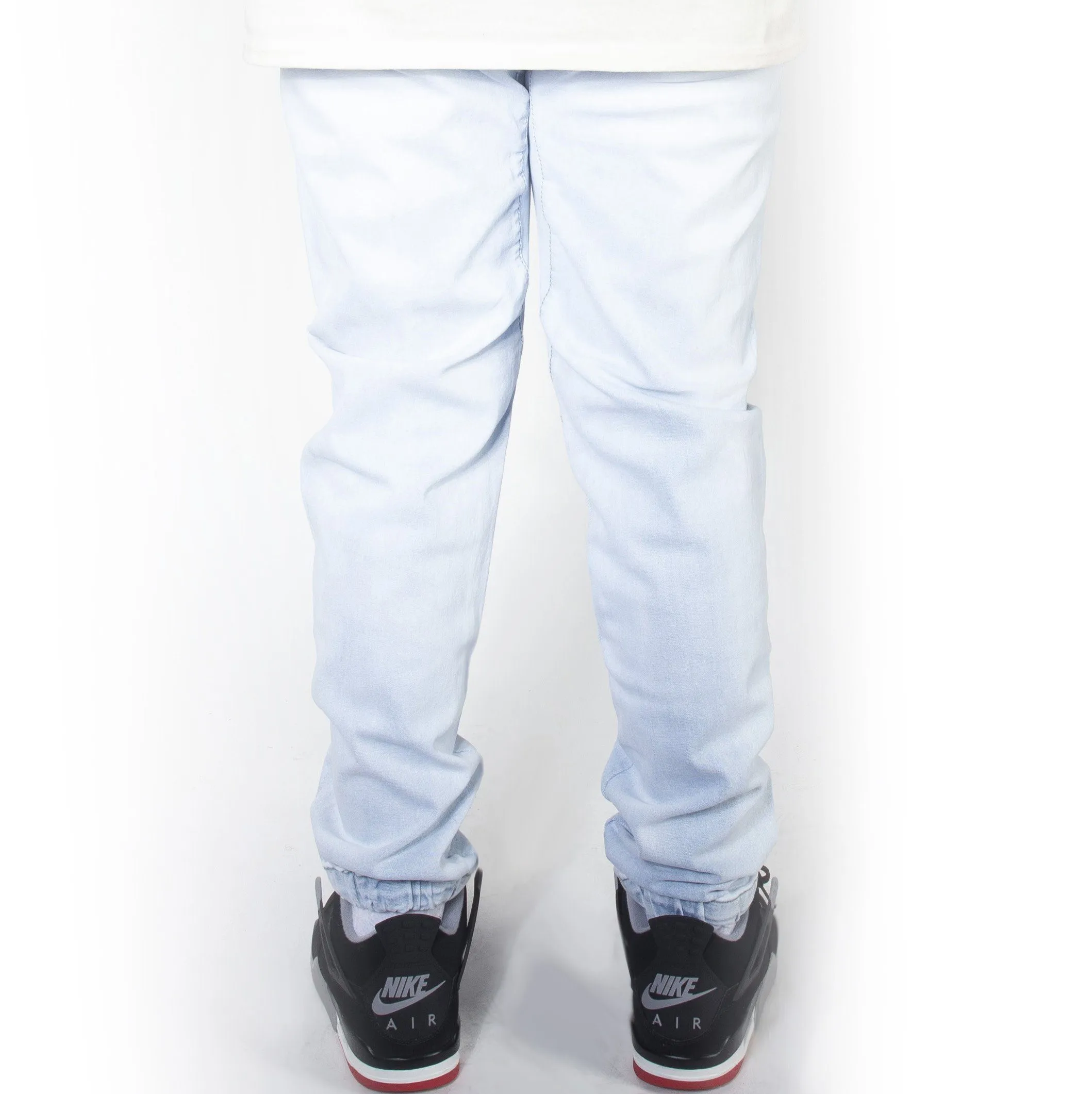 Ice Blue Denim Jogger Pants JG803