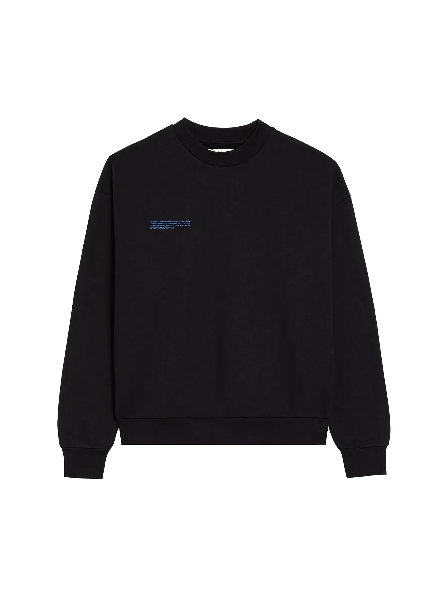 In Conversion Cotton Sweatshirt—black