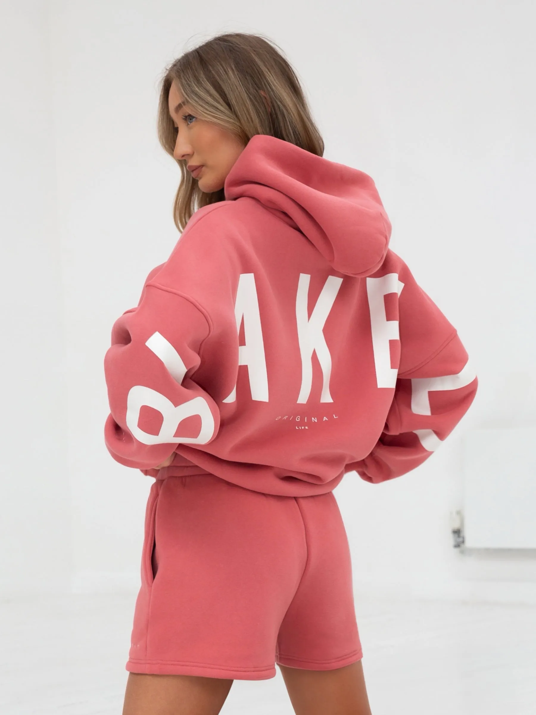 Isabel Oversized Hoodie - Sunrise Coral