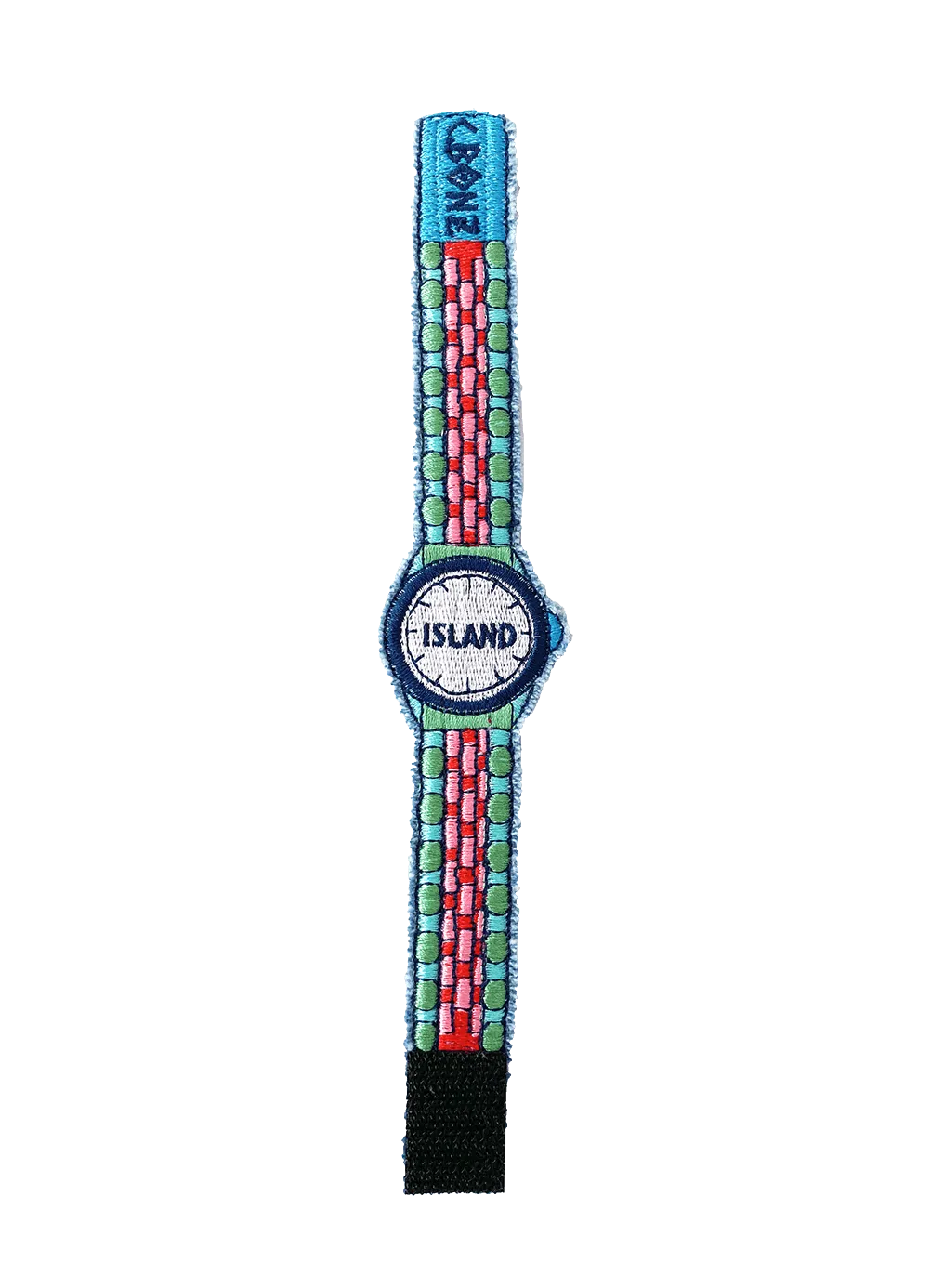 ISLAND Embroidered "Watch" Bracelet