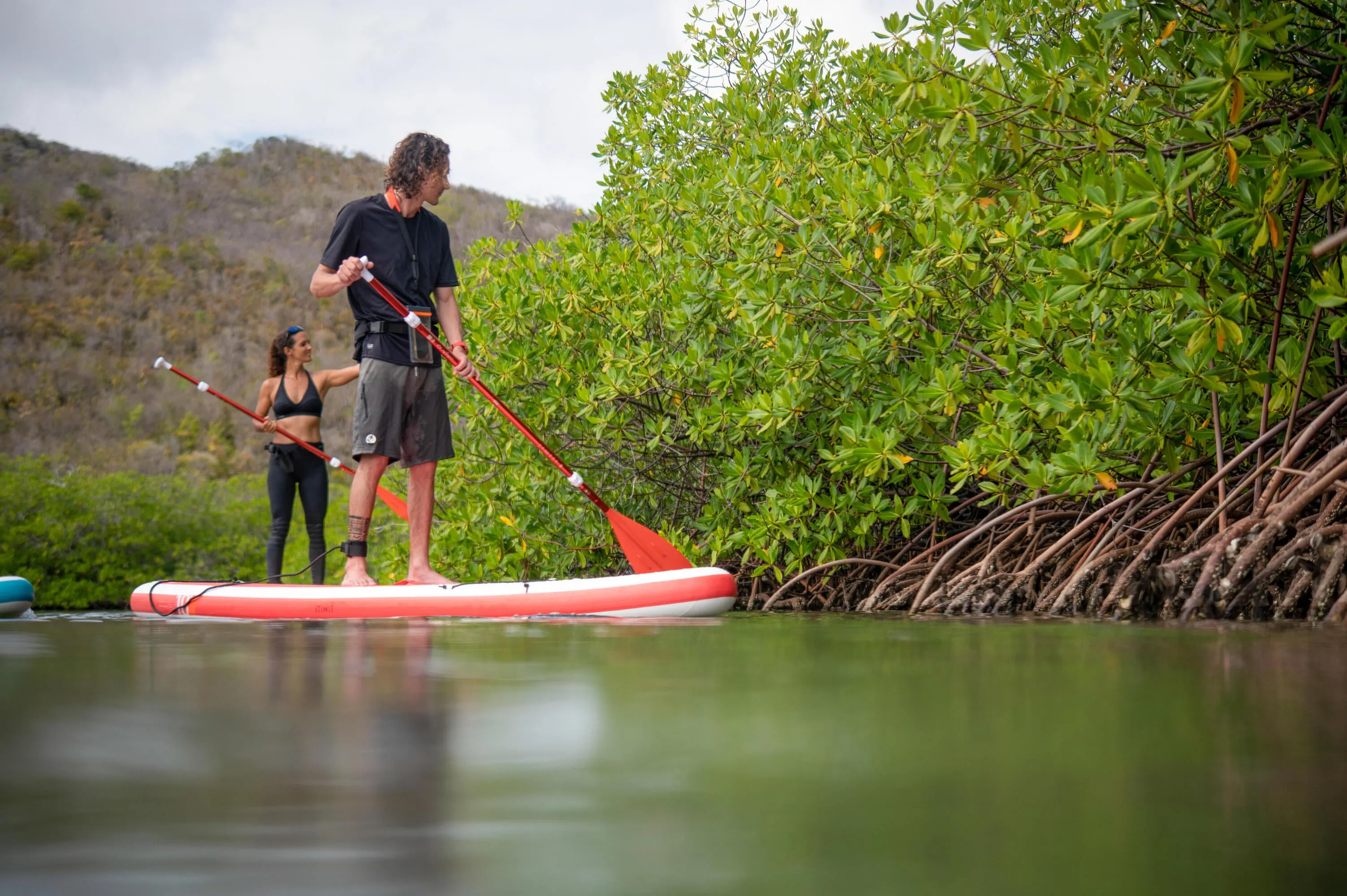 Itiwit Paddle Ultra-compact 5-part stand-up paddle (160-220 cm orange).