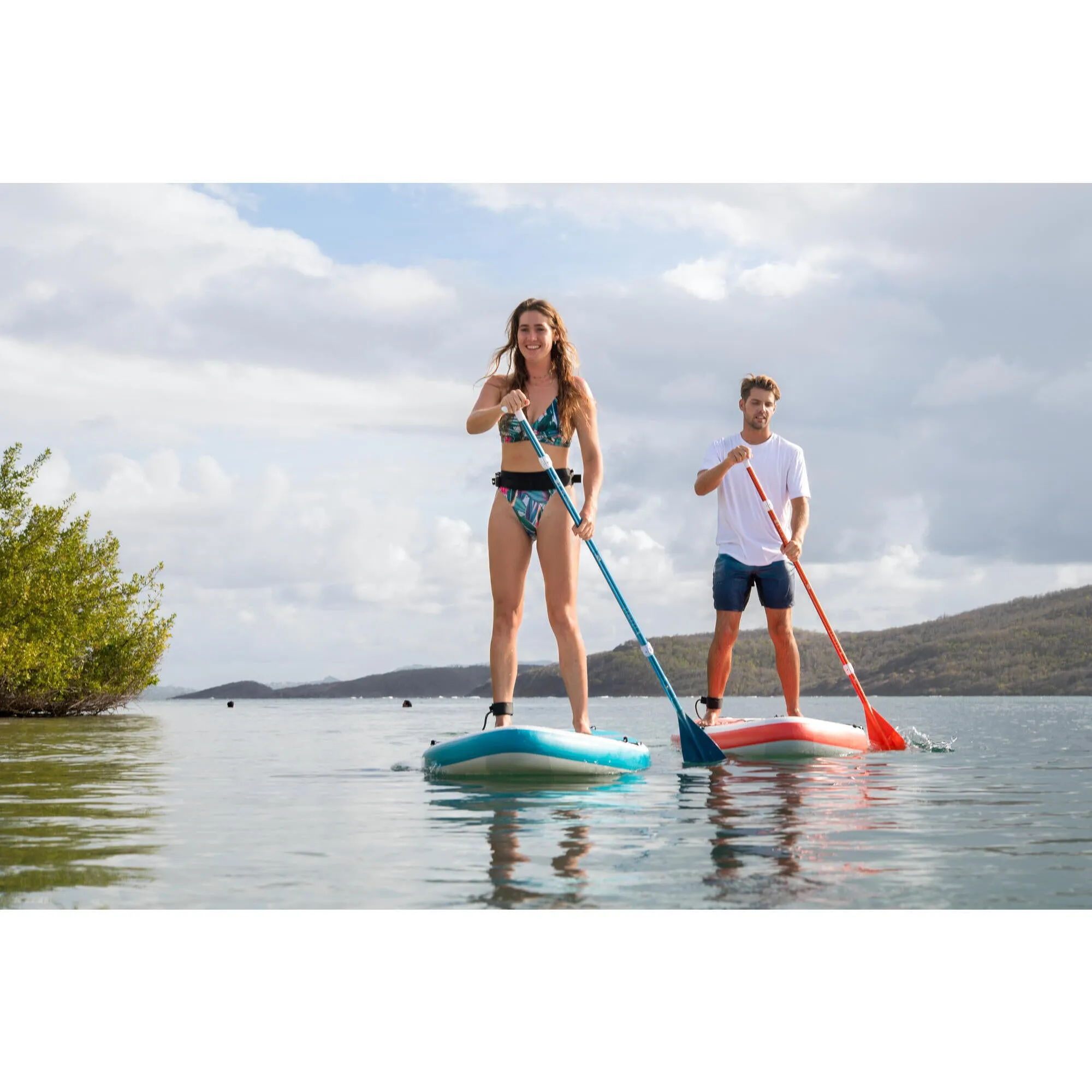 Itiwit Paddle Ultra-compact 5-part stand-up paddle (160-220 cm orange).