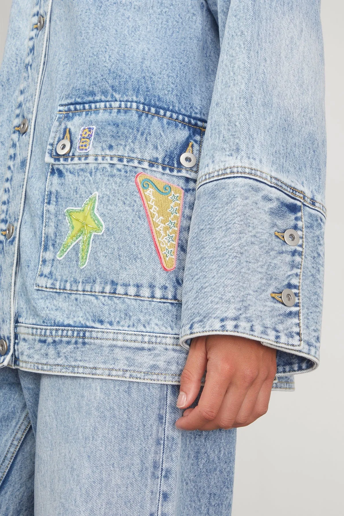 Jackpot Denim Jacket in Denim Blue