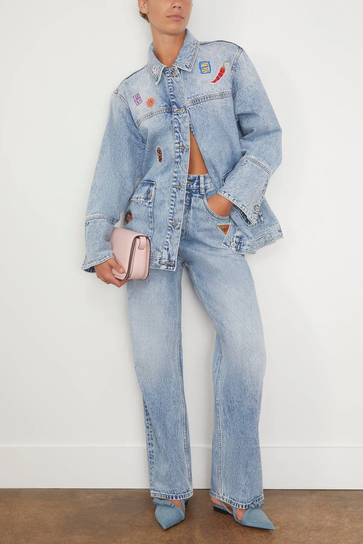 Jackpot Denim Jacket in Denim Blue