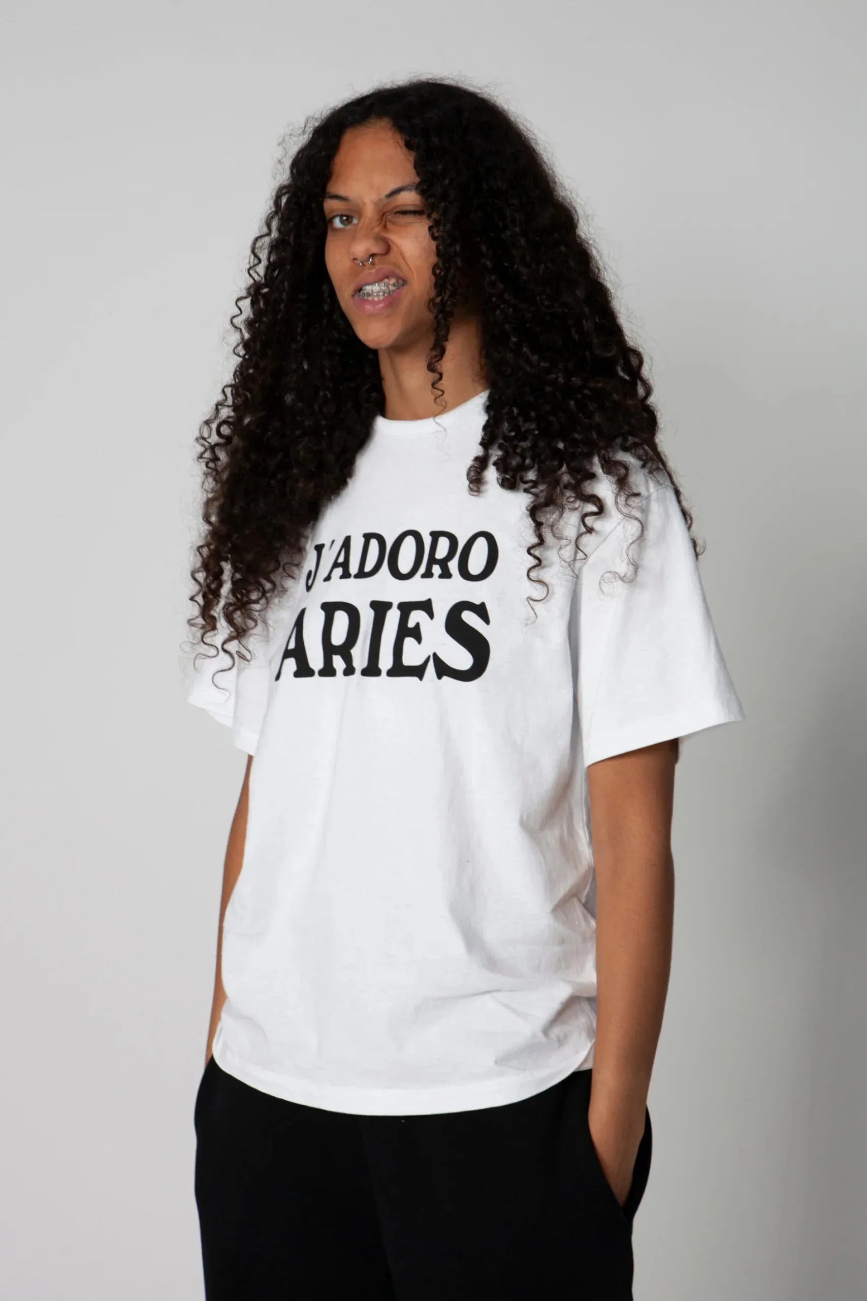 J'Adoro Aries tee | White