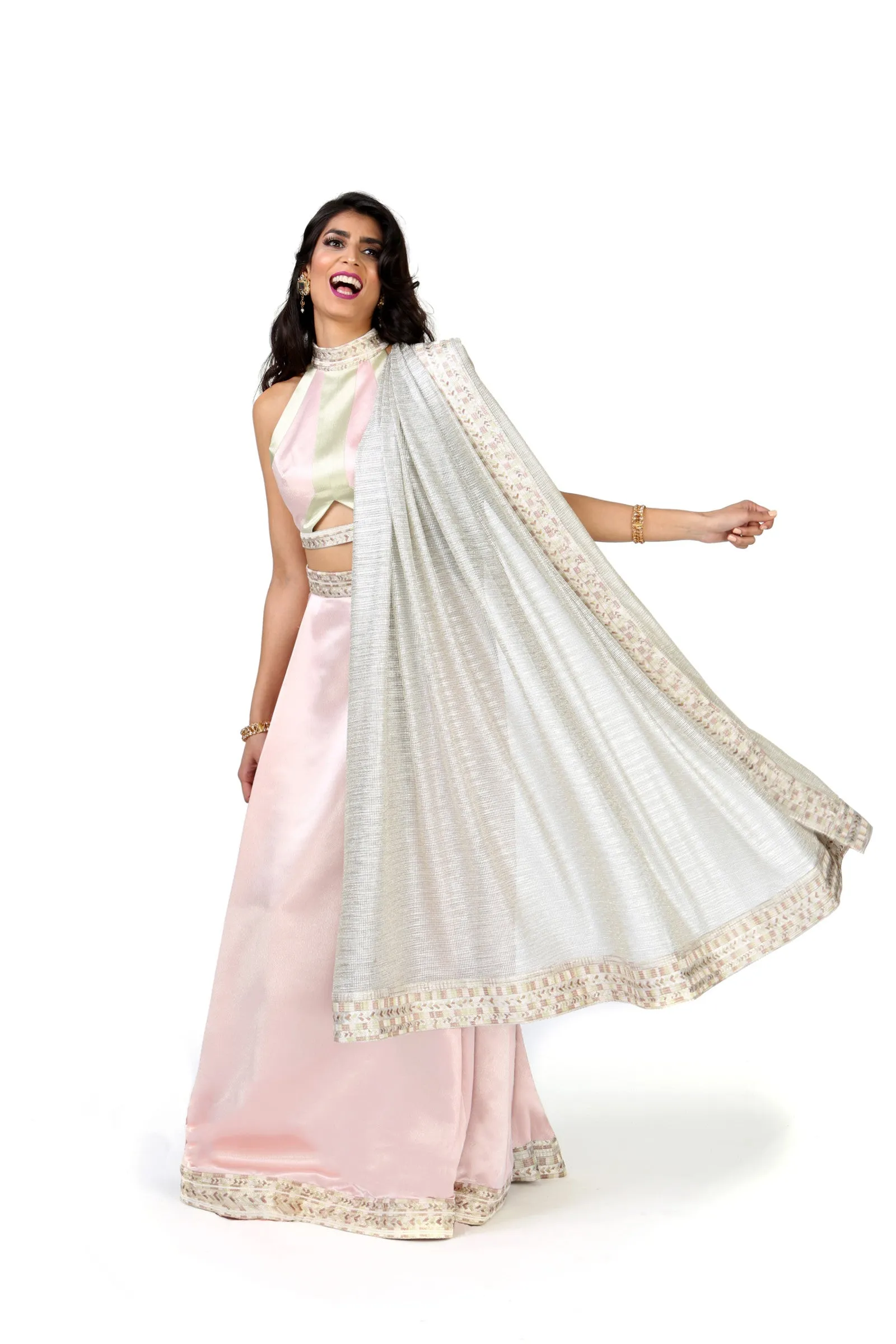 JAS Silver Dupatta