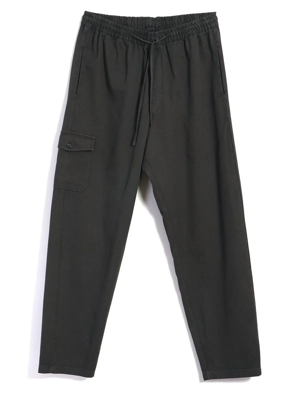 JIMMY | Casual Cargo Drawstring Pants | Dark Forest