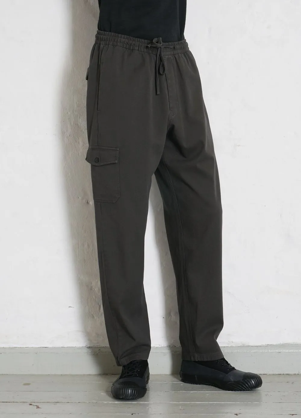 JIMMY | Casual Cargo Drawstring Pants | Dark Forest