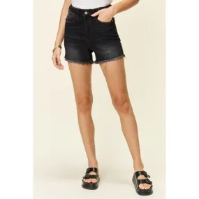 Judy Blue Full Size Tummy Control Fray Hem Shorts