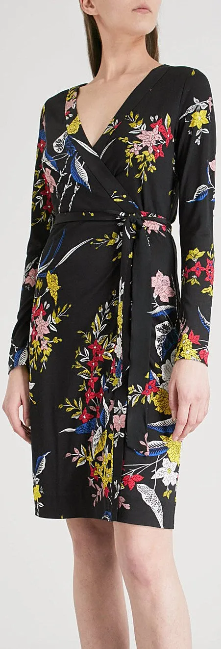 'Julian' Floral-Print Wrap Dress