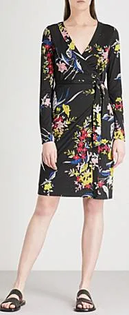 'Julian' Floral-Print Wrap Dress