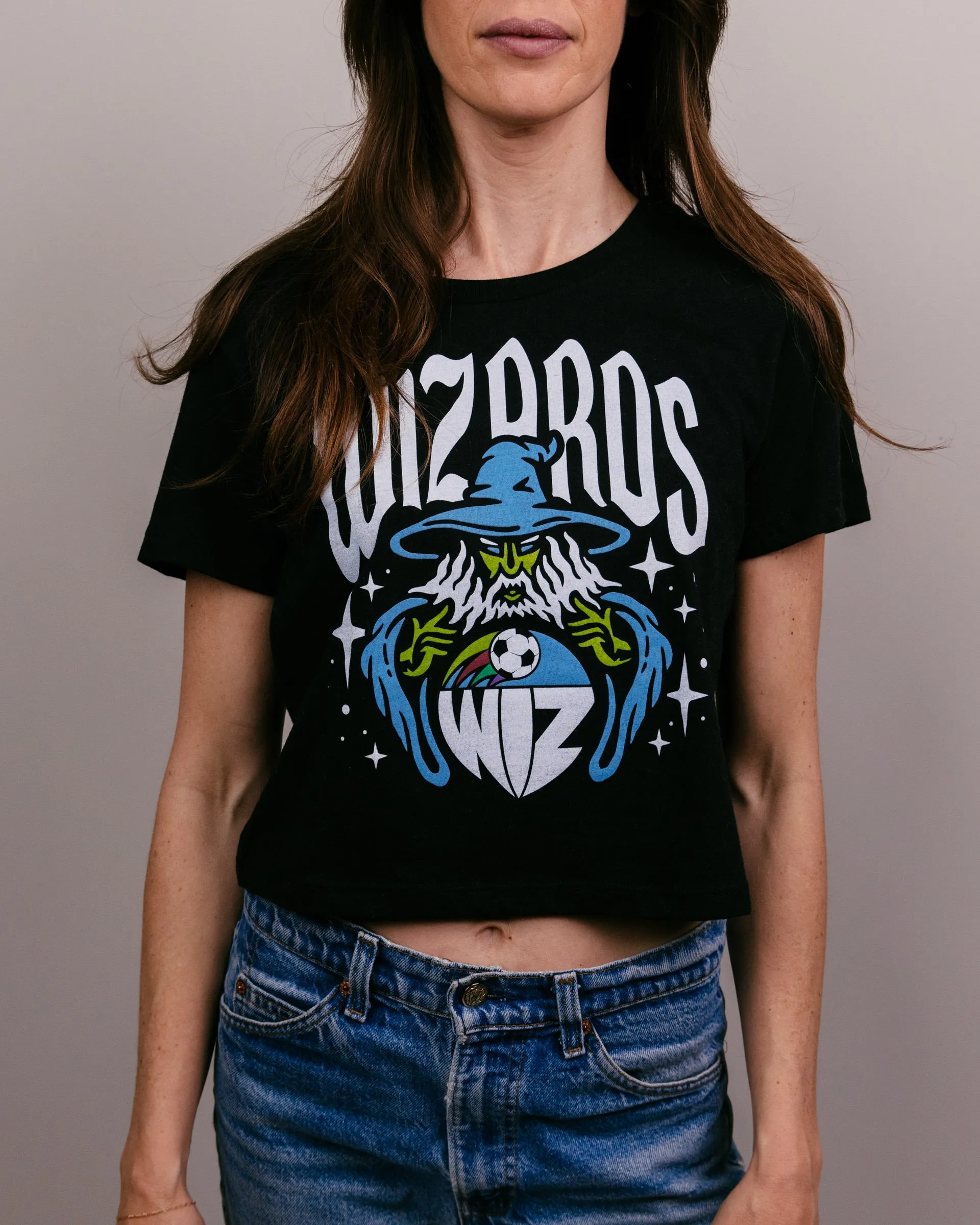 Kansas City Wizards Crystal Ball Black Crop