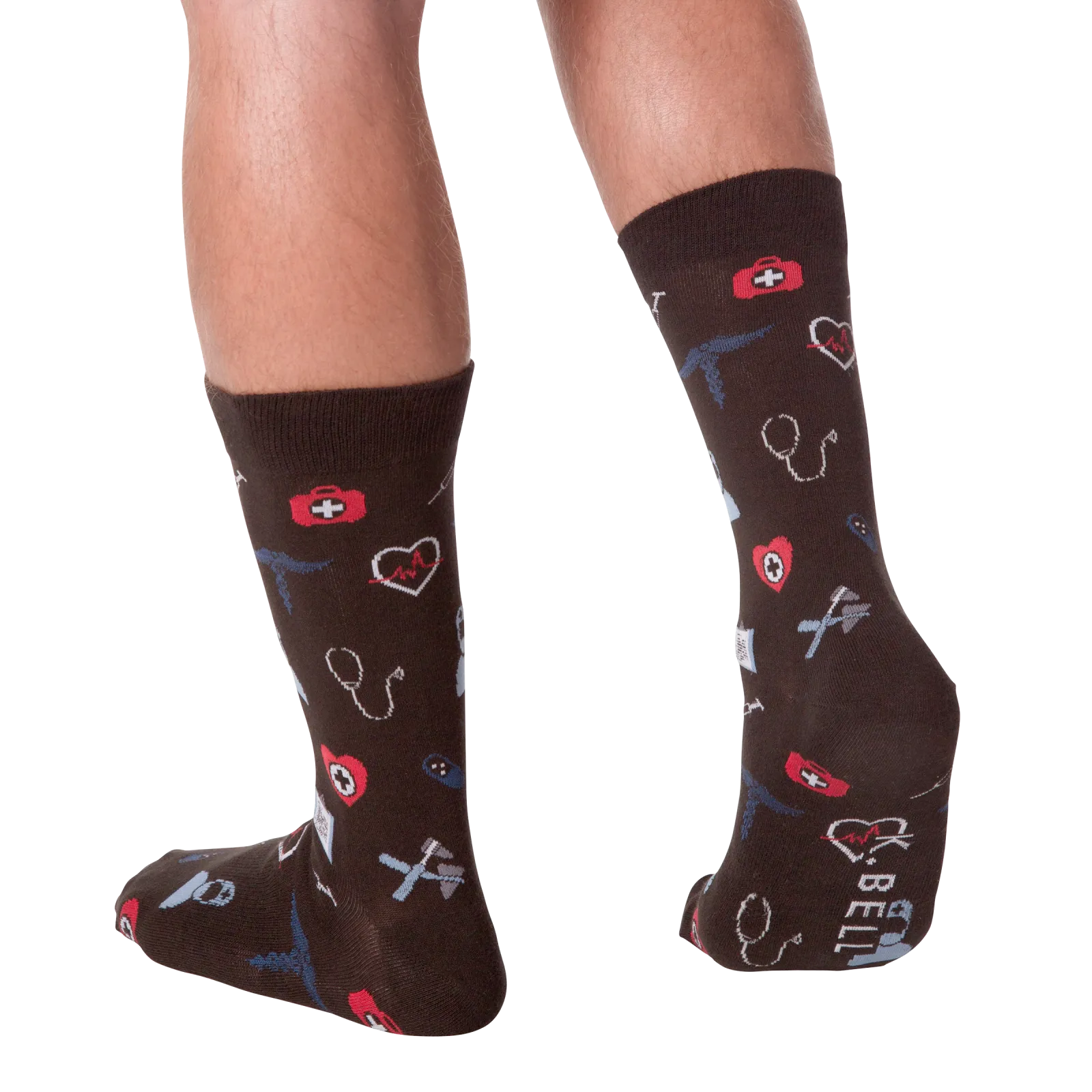 K.Bell Men's Medical Crew Sock