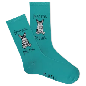 K.Bell Women's Pet Me Crew Socks