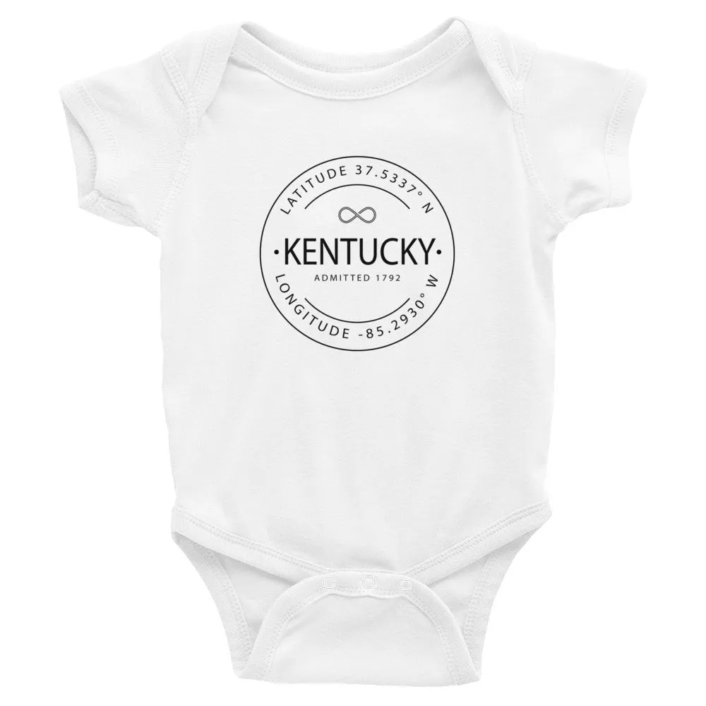 Kentucky - Infant Bodysuit - Latitude & Longitude