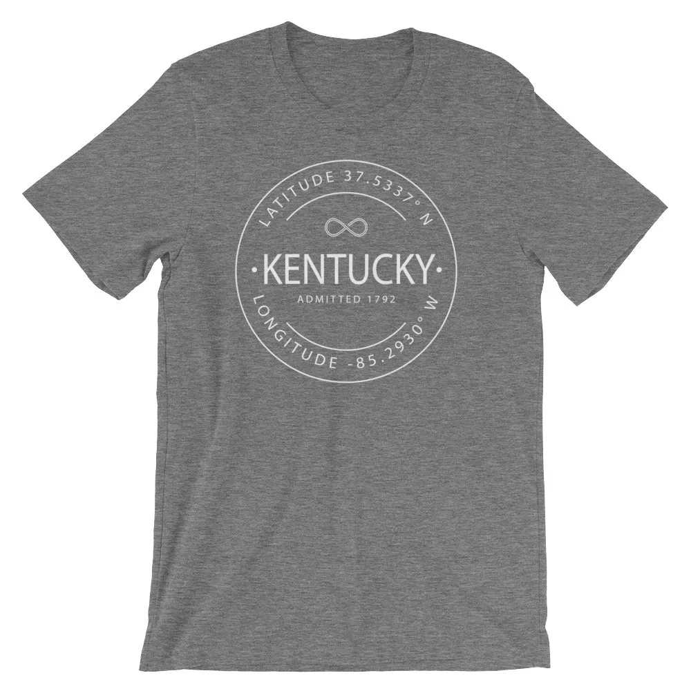 Kentucky - Short-Sleeve Unisex T-Shirt - Latitude & Longitude