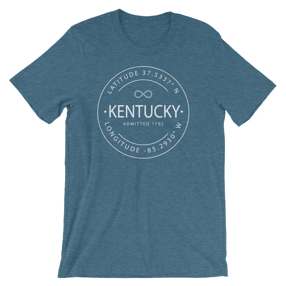 Kentucky - Short-Sleeve Unisex T-Shirt - Latitude & Longitude