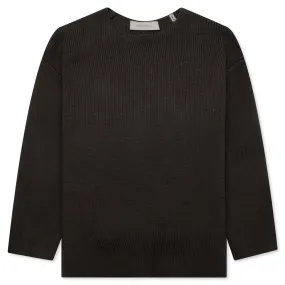 Kid's Raw Sweater - Off Black