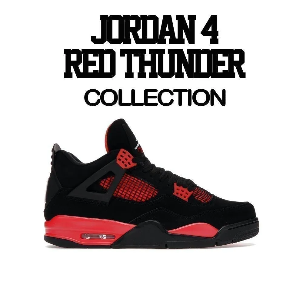 Kids Red Thunder 4 Shirt - Menace - Black