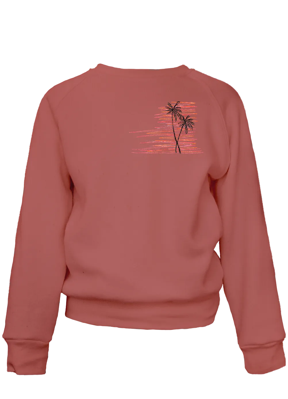 Kid's Sunset Palms Classic Crew Pullover