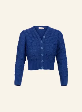 Leah Cardigan - Blue Basket