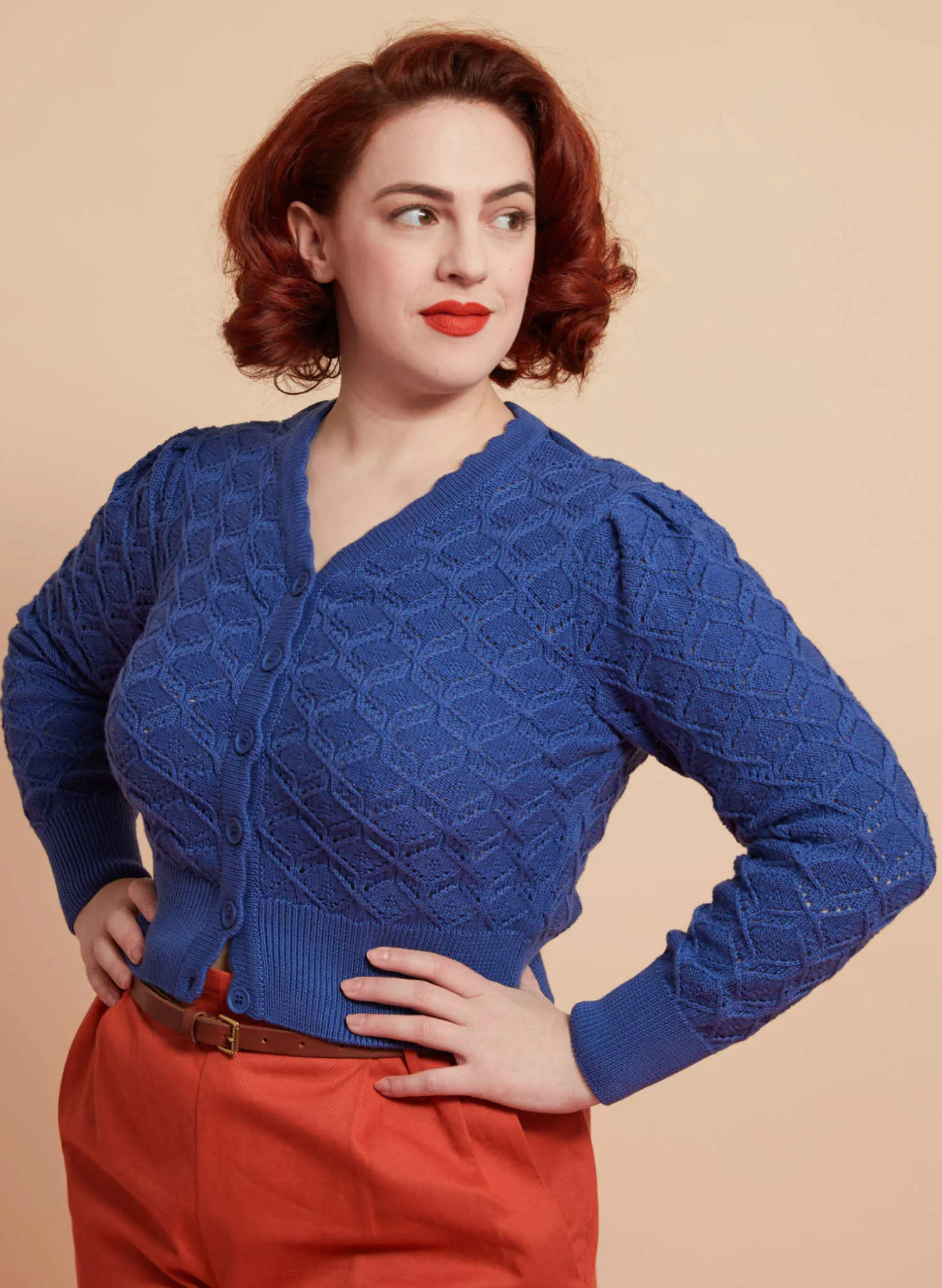 Leah Cardigan - Blue Basket