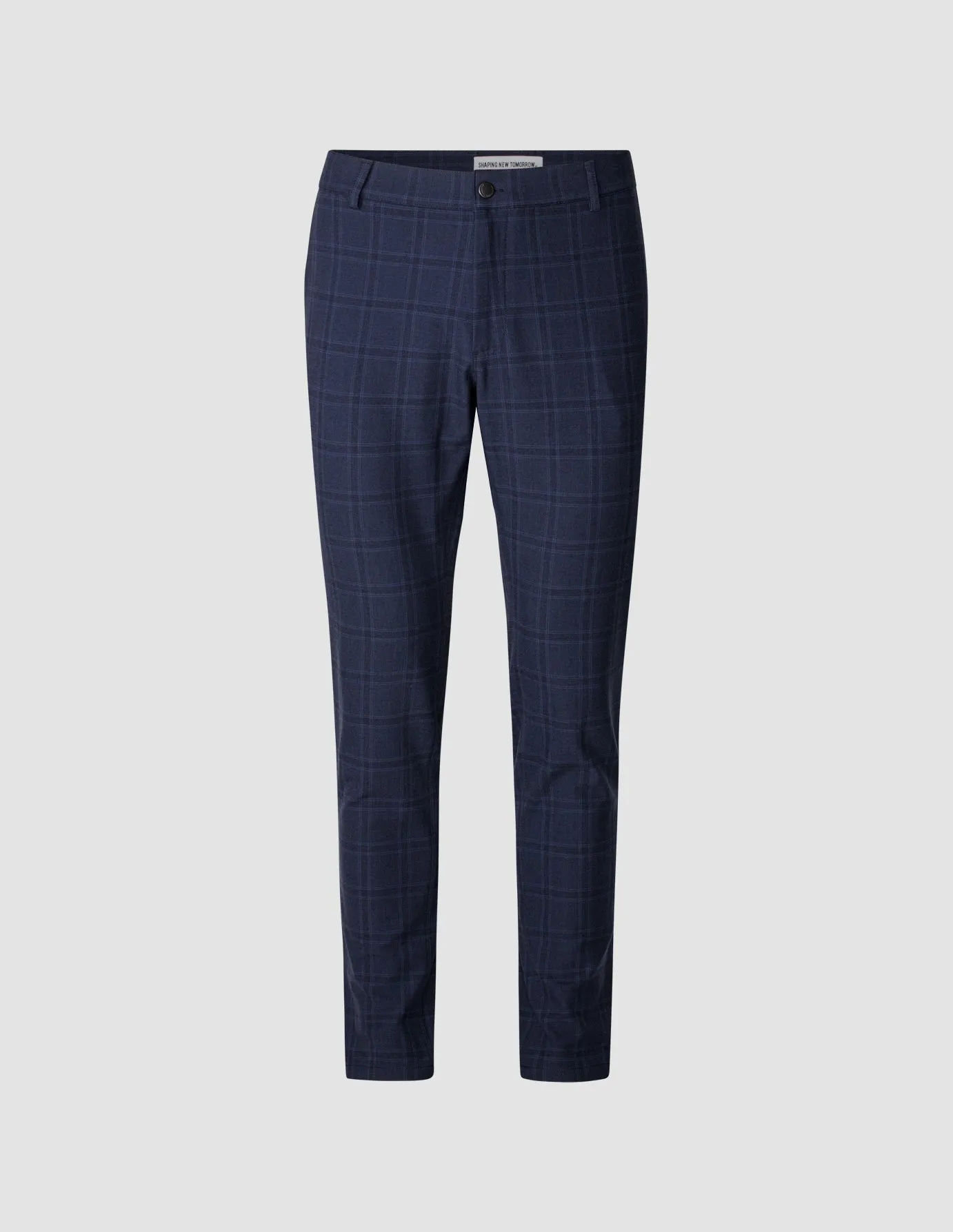 Limited Check Pants Regular Midnight Blue