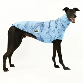 Love Dogs Blue Greyhound Sleeveless Tweater