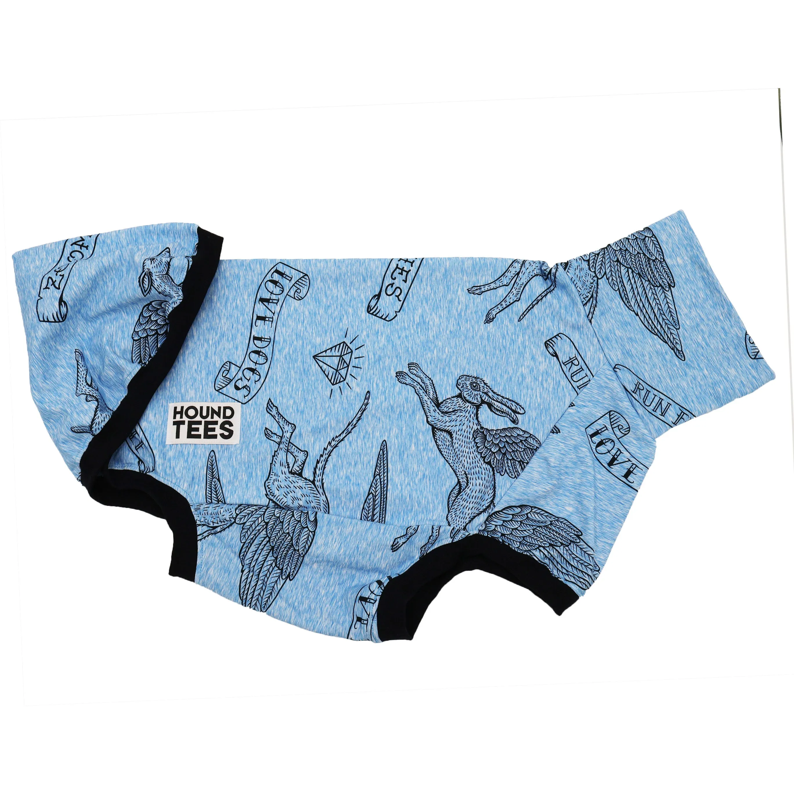 Love Dogs Blue Greyhound Sleeveless Tweater