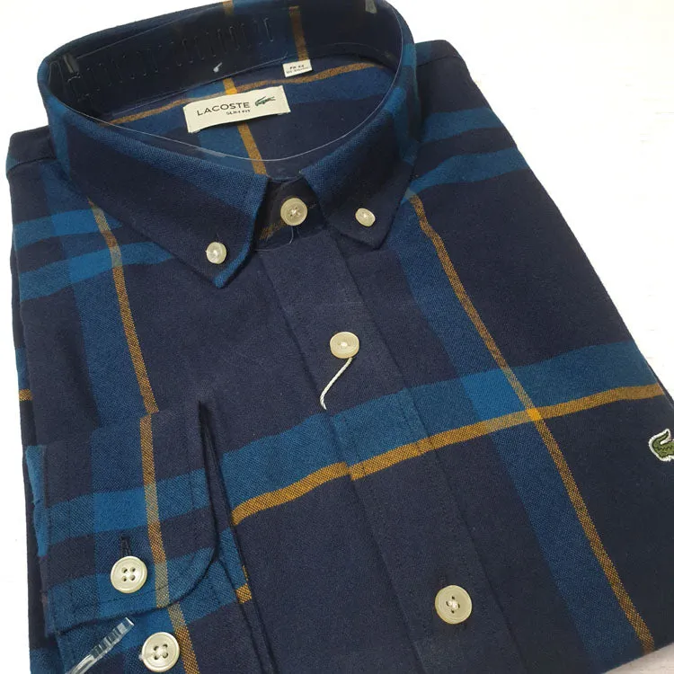 LST two toned check Shirt for men | Navy Blue