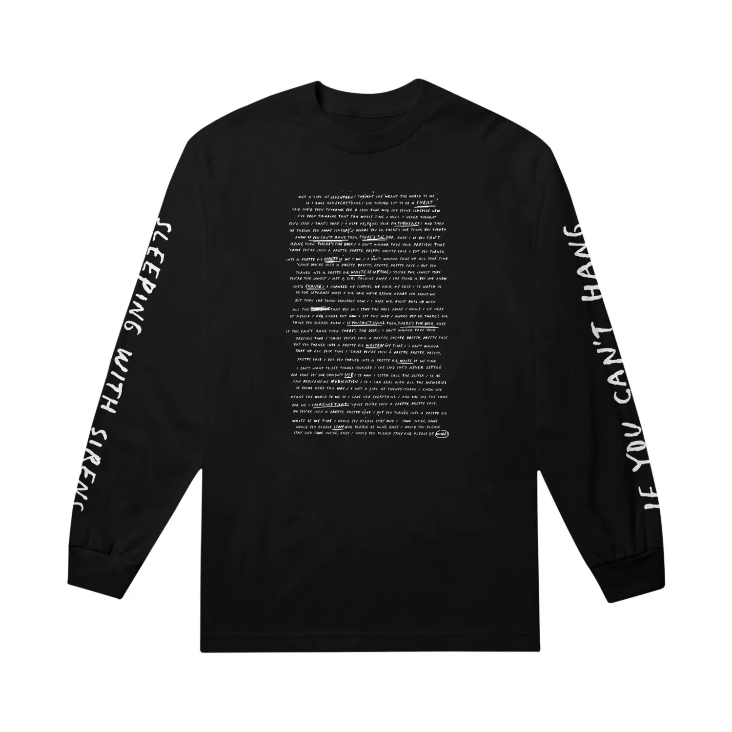 Lyrics Black Long Sleeve