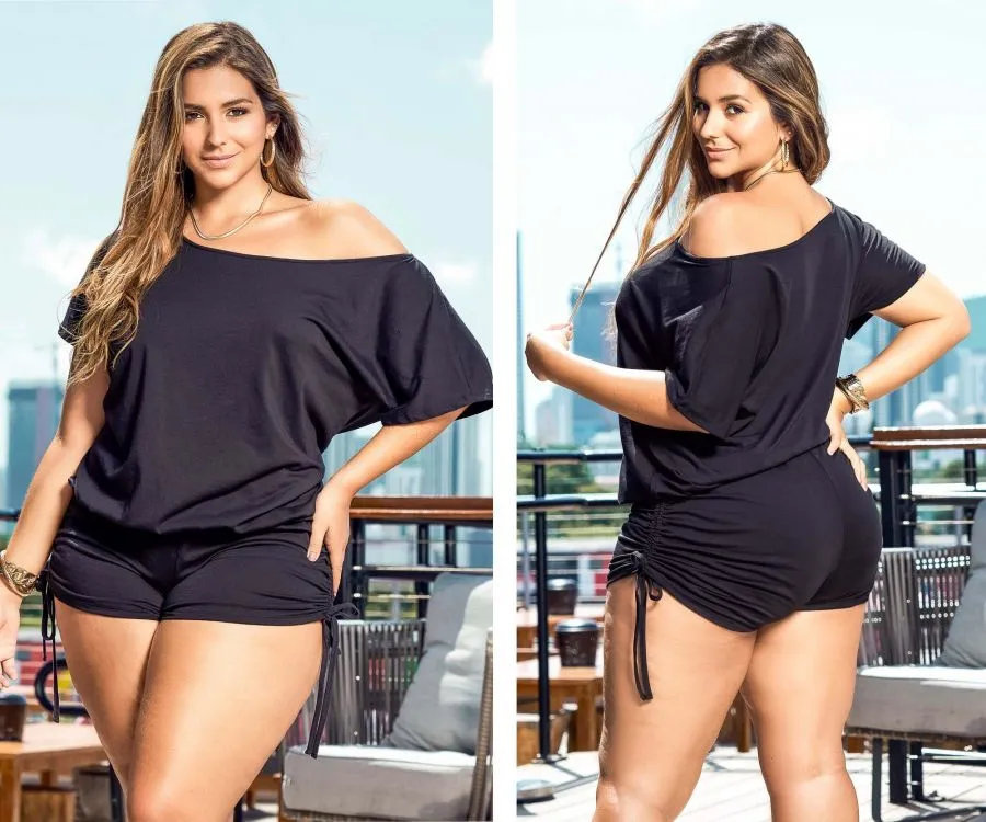 Mapale 5736X Romper Color Black