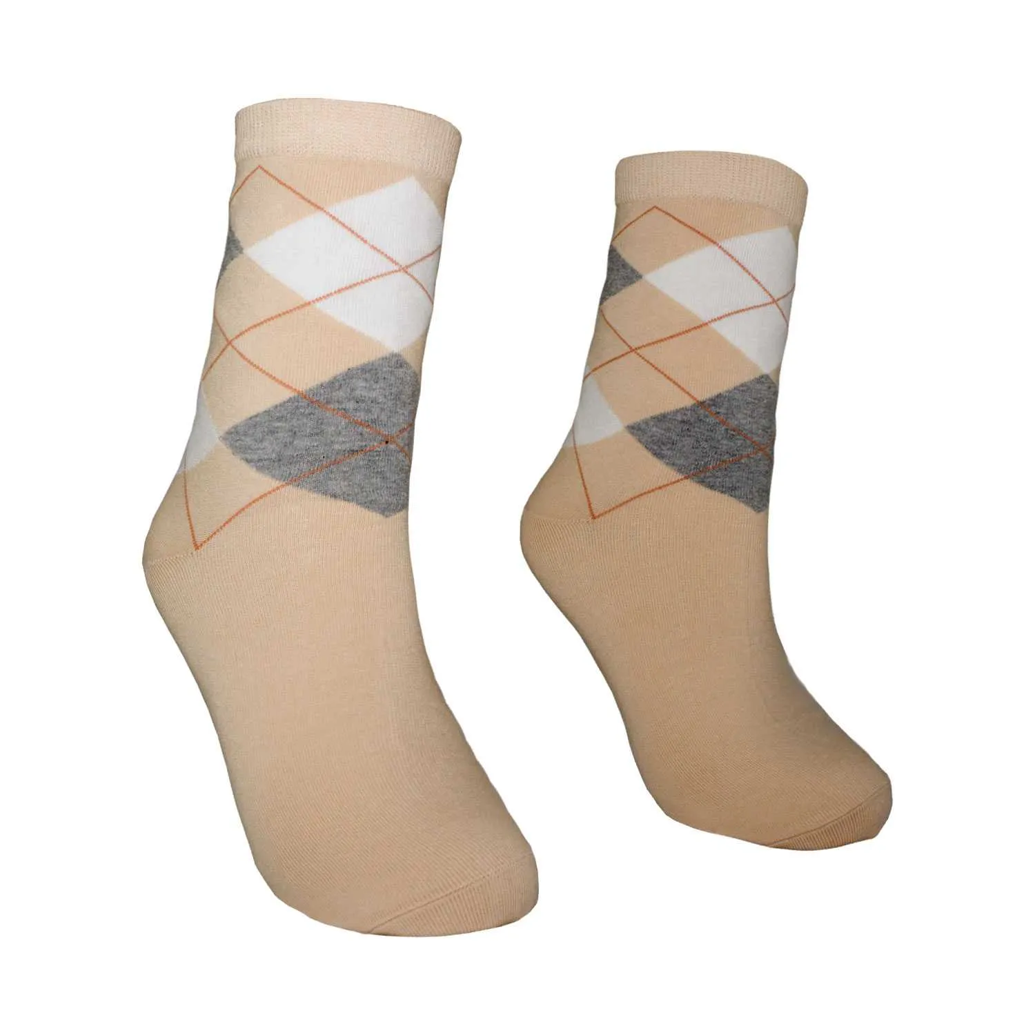 Men's Argyle Design Fashion Crew Socks